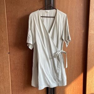 COS Cream Wrap Dress